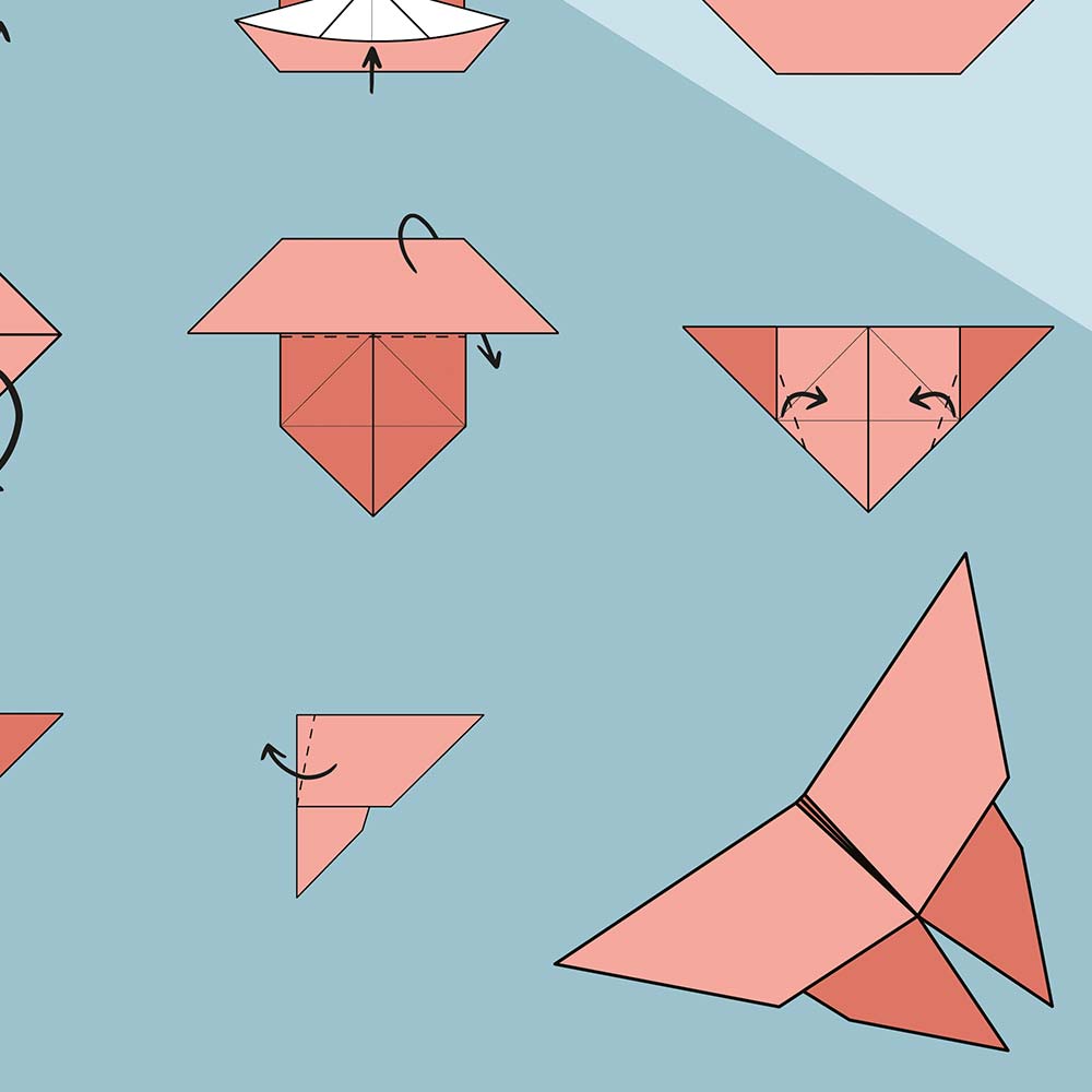 Origami butterfly Poster, zoom