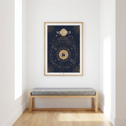 aquarius Zodiac Sign Poster
