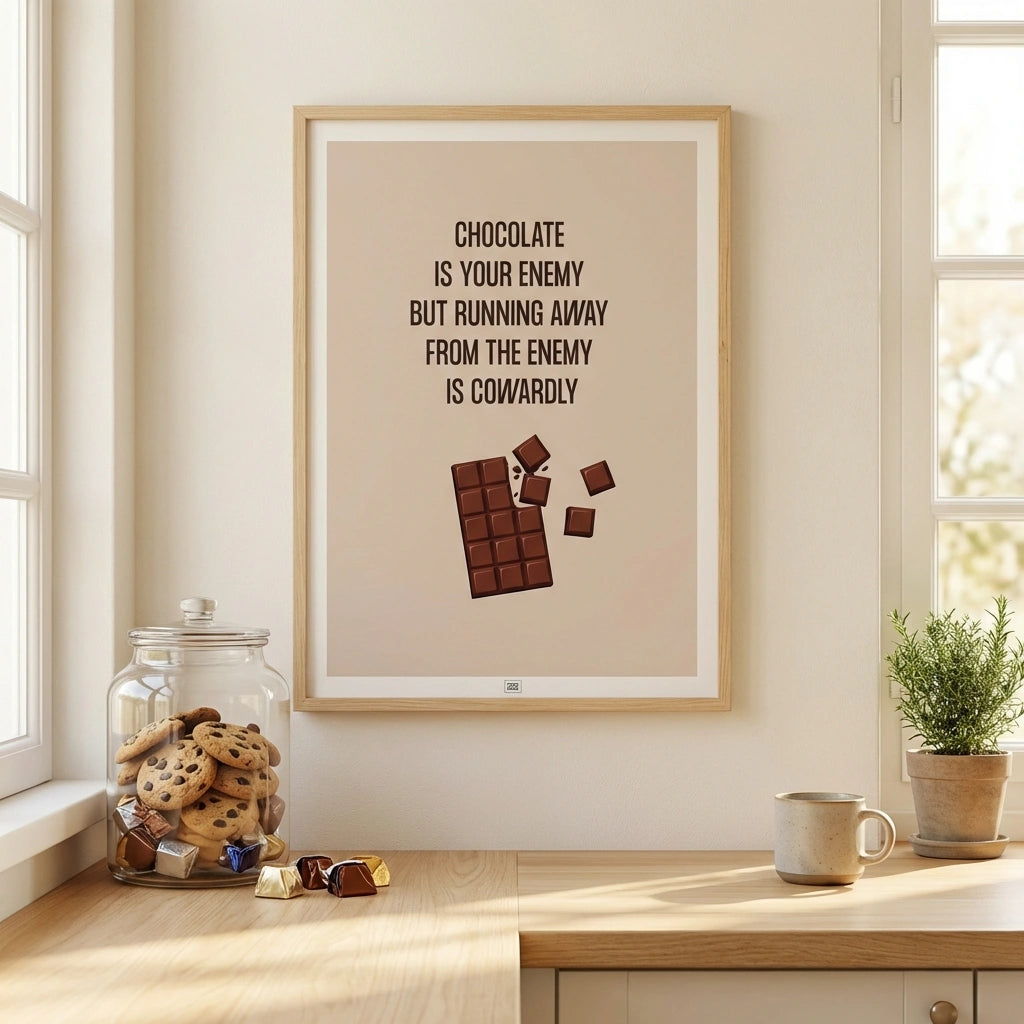 Funny Chocolate Poster
