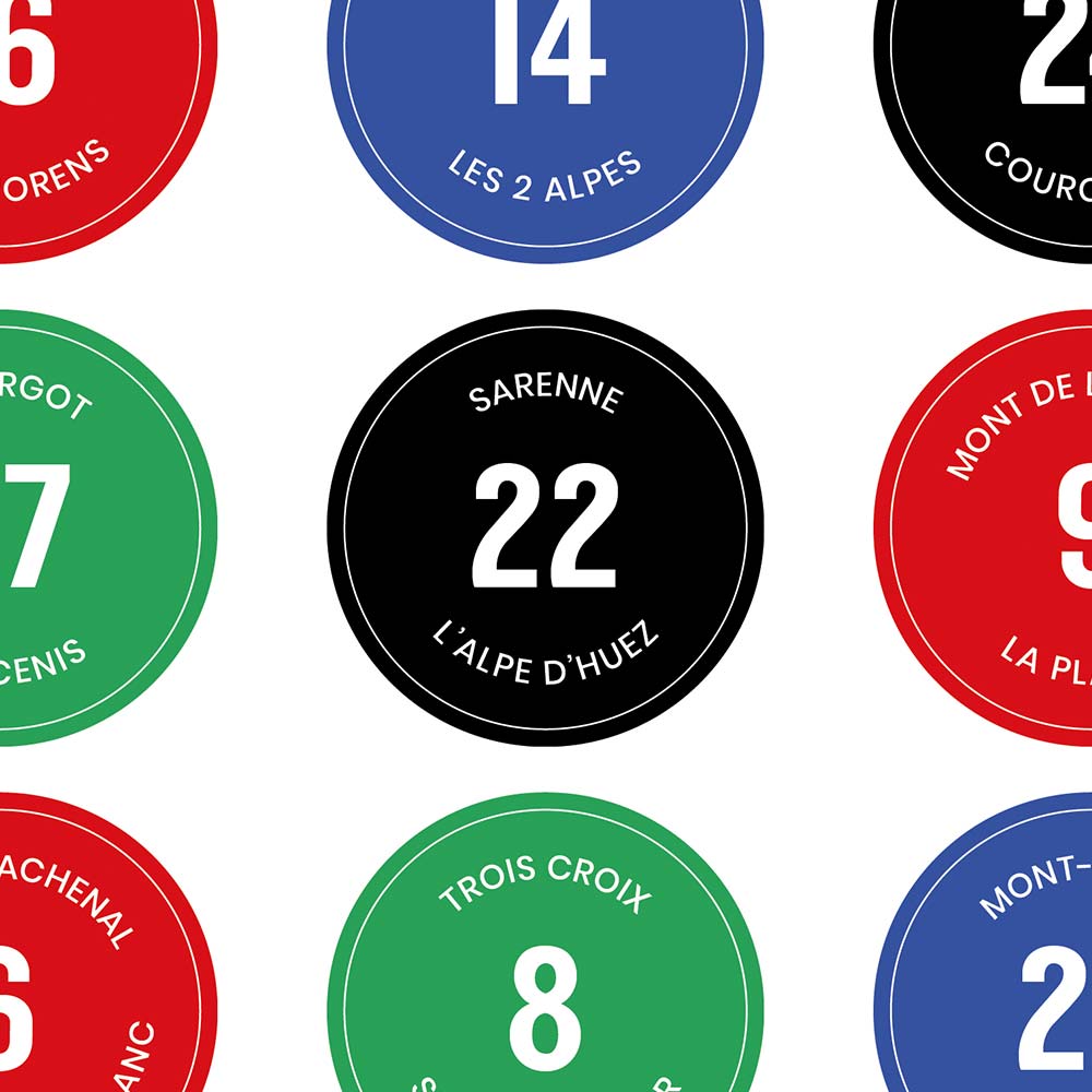 Mythical French Ski Resorts Poster, zoom
