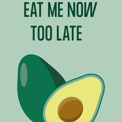 Funny avocado Poster, zoom
