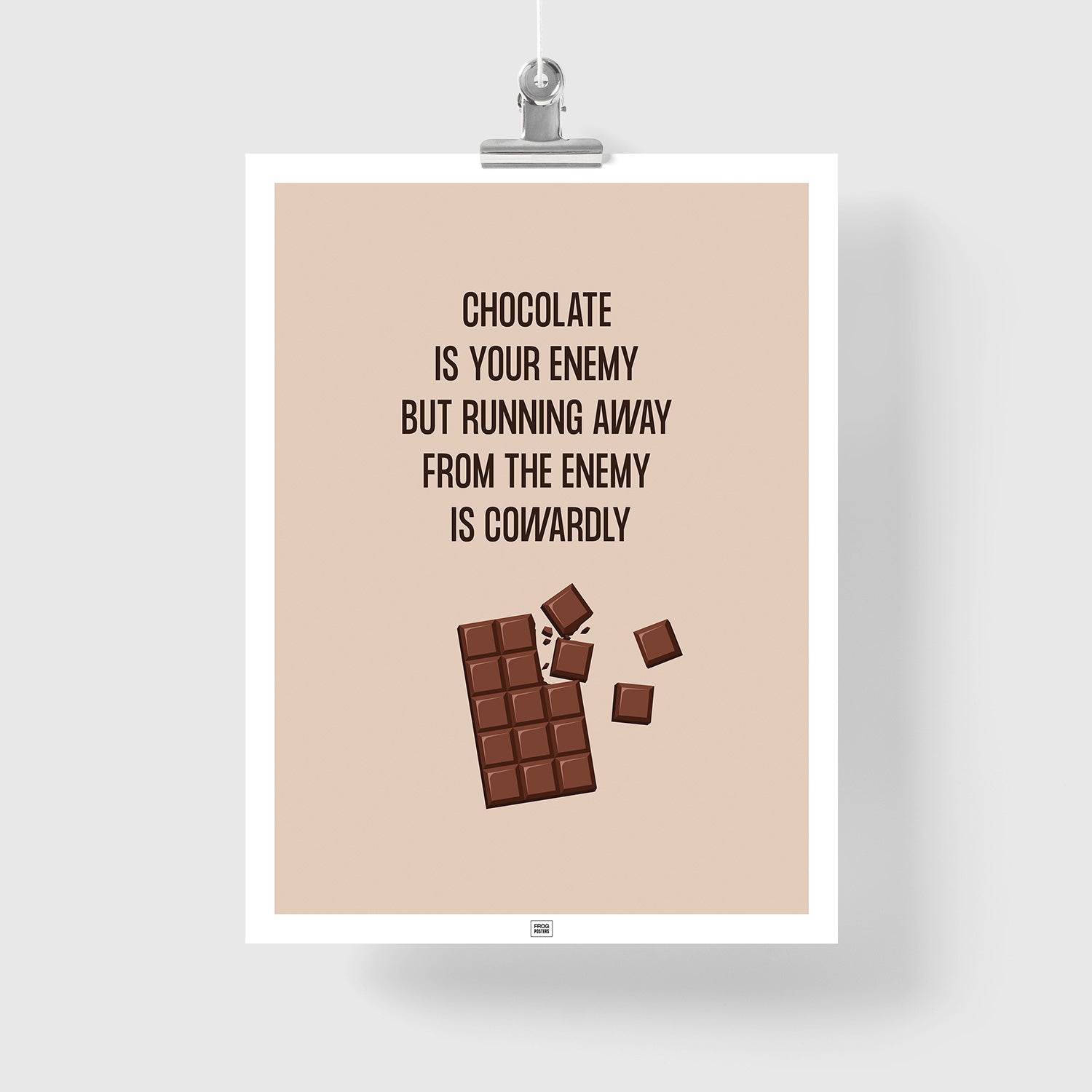Funny Chocolate Poster
