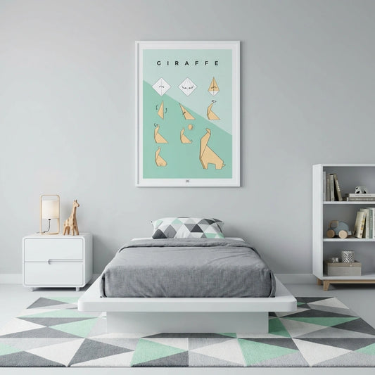 Origami giraffe Poster
