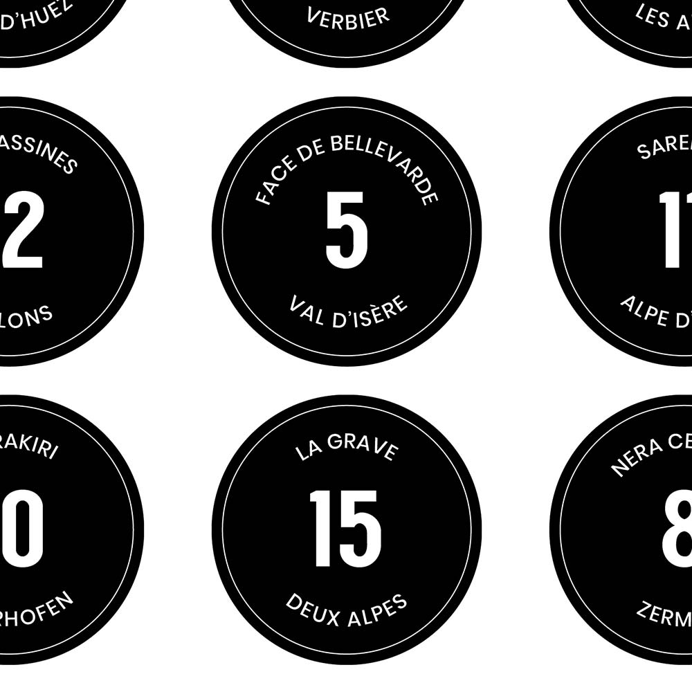 Ski Poster: Legendary Ski Slopes of the Alps, zoom
