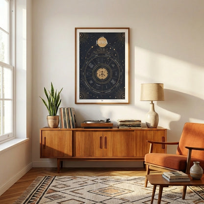 libra Zodiac Sign Poster
