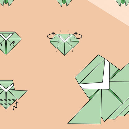 Origami cicada Poster, zoom
