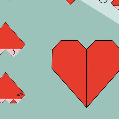 Origami heart Poster, zoom
