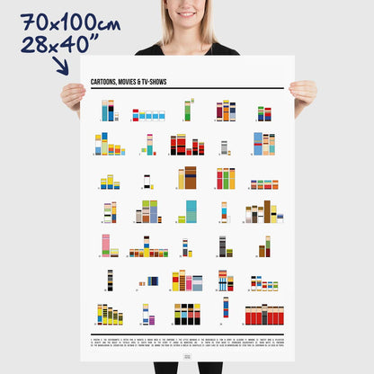 Pixel art quiz poster, dimensions 70x100 cm - 28x40"
