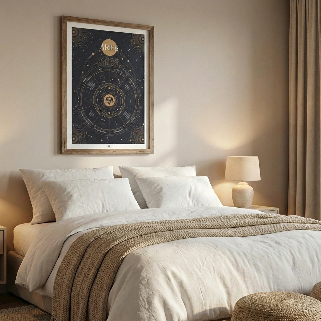 Aries Zodiac Sign Poster
