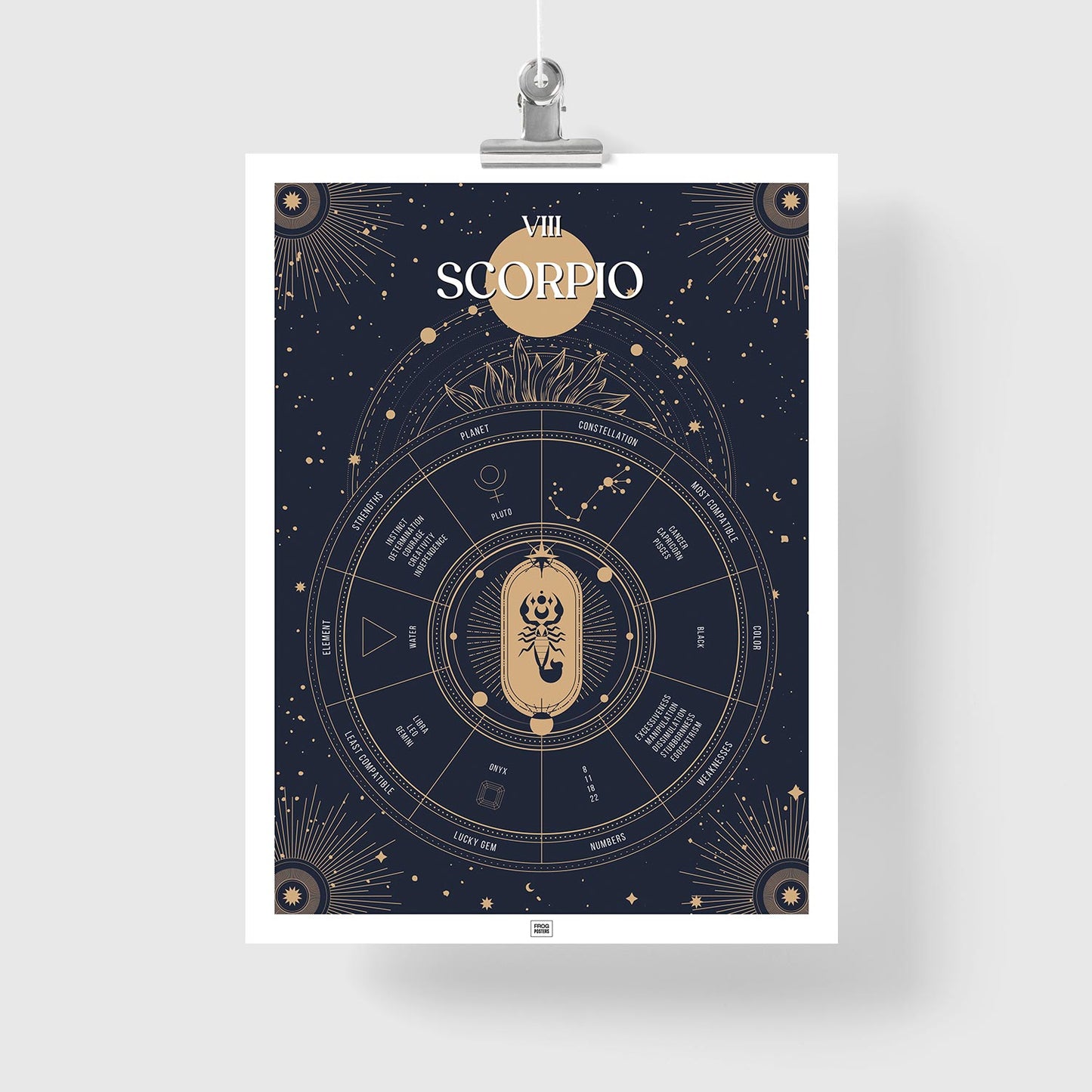 scorpio Zodiac Sign Poster
