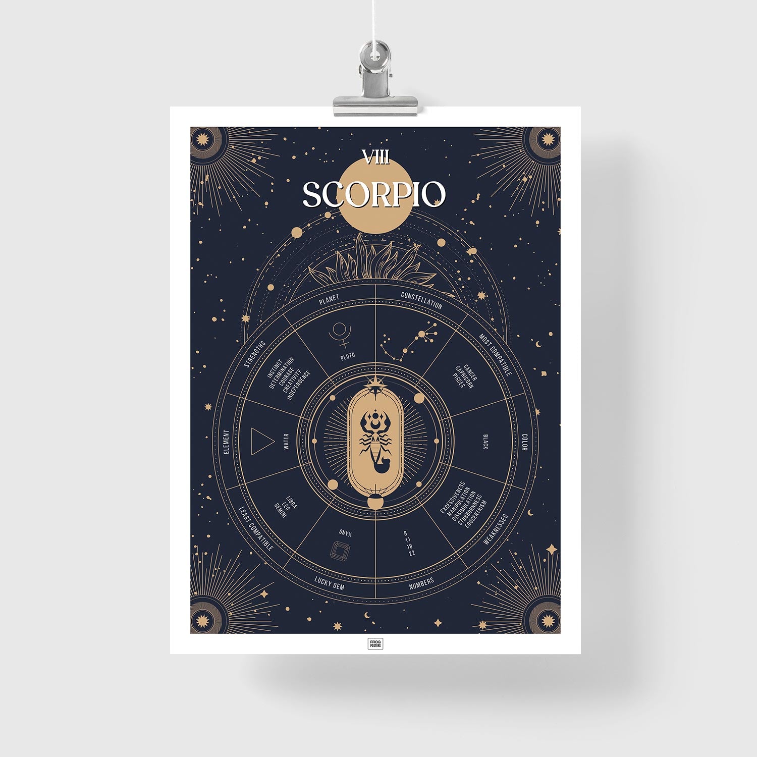 scorpio Zodiac Sign Poster
