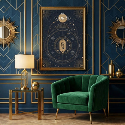 scorpio Zodiac Sign Poster
