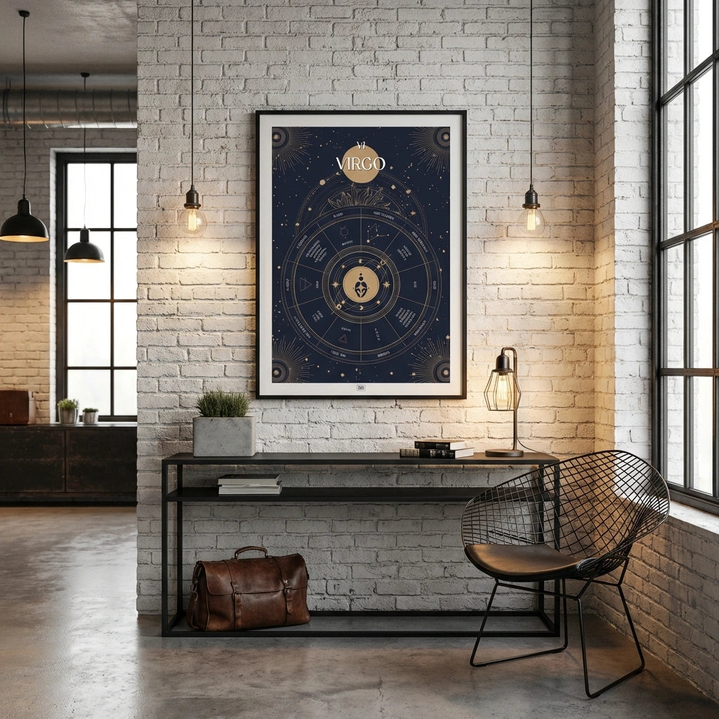 virgo Zodiac Sign Poster
