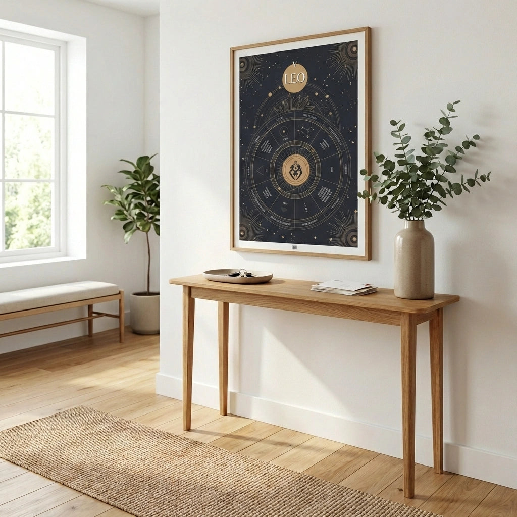 leo Zodiac Sign Poster
