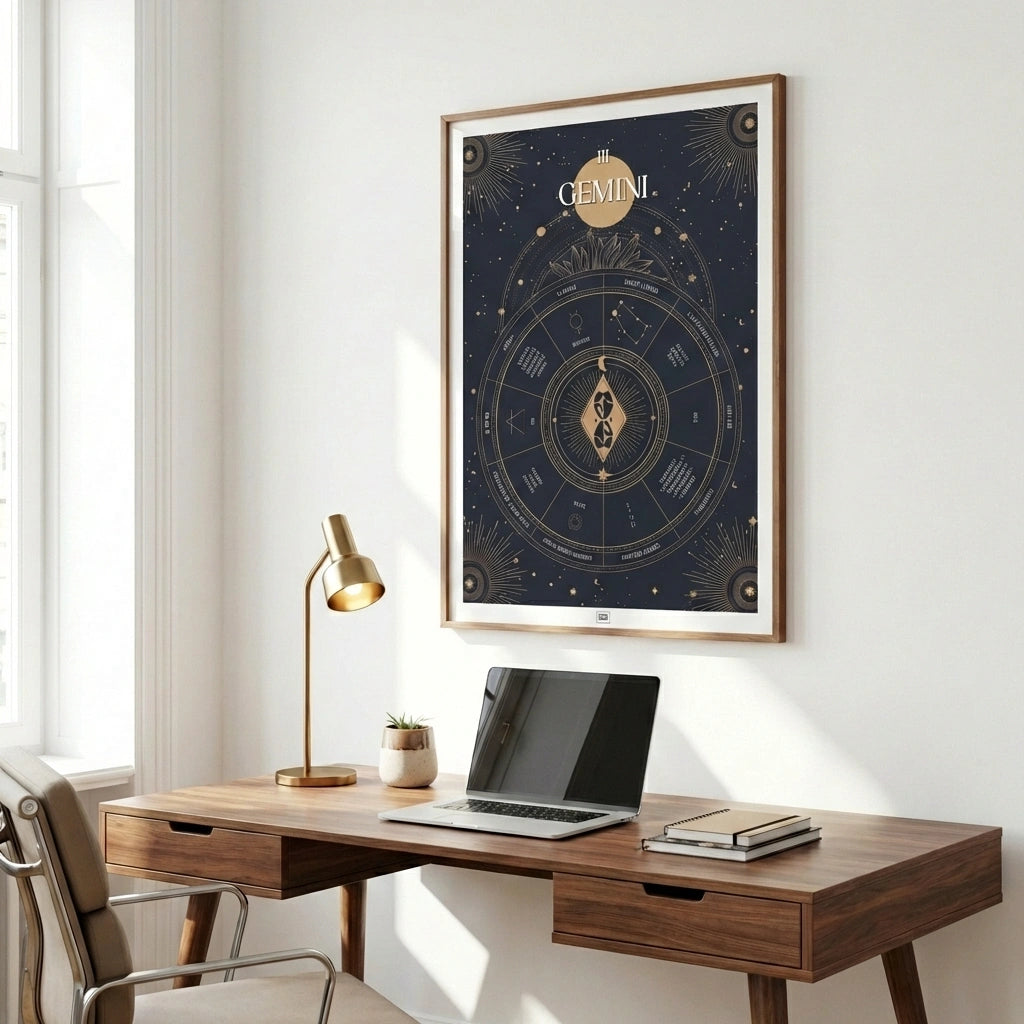 gemini Zodiac Sign Poster
